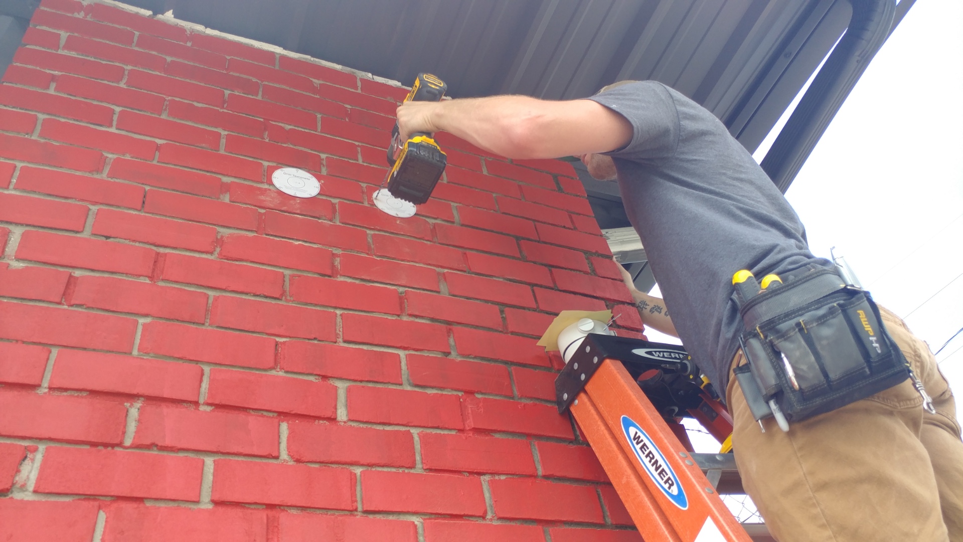 drill pilot holes