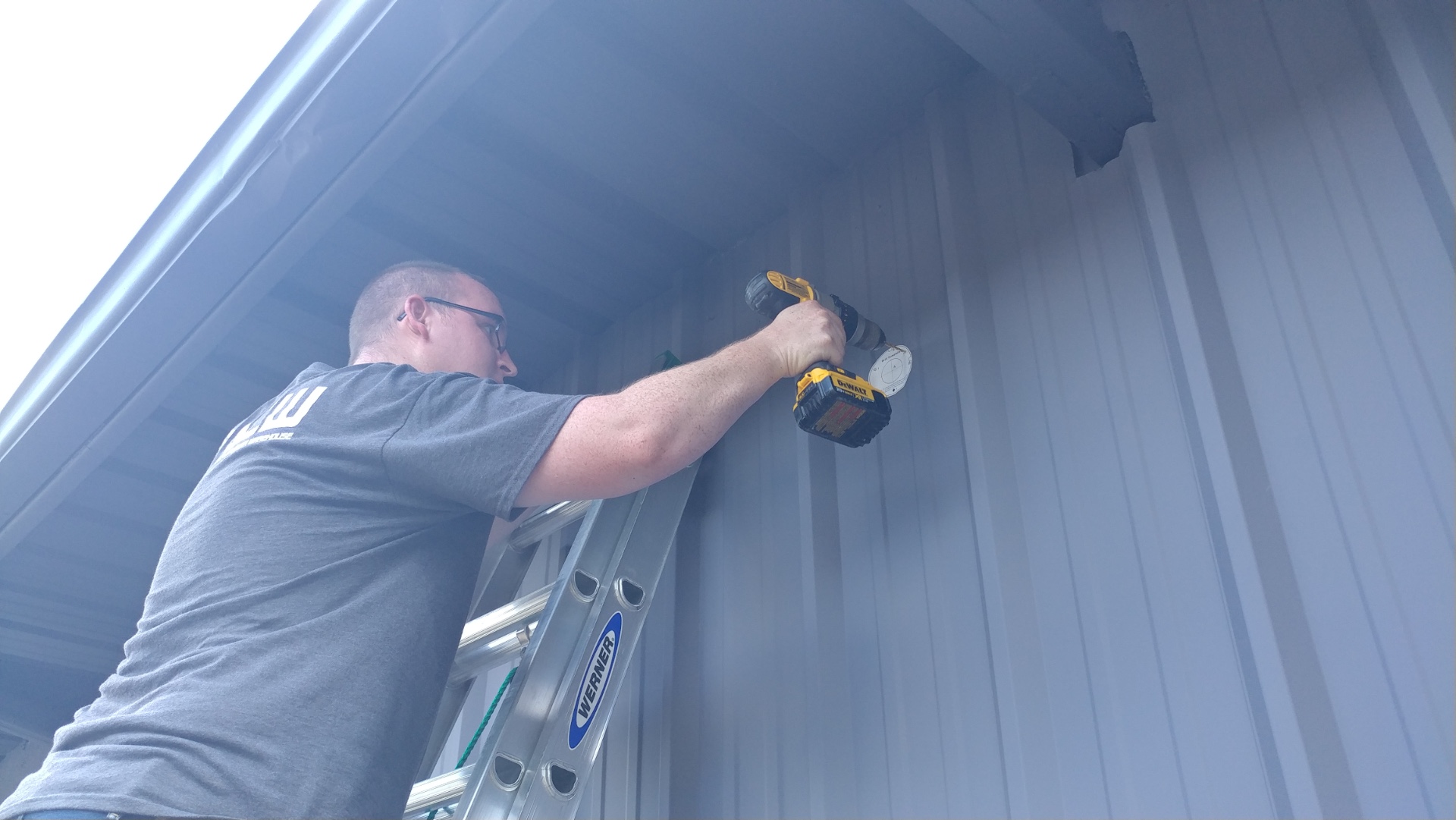 drill pilot holes