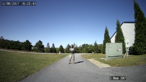 view at 20 feet from a 2.8mm 101 degree FOV lens 4MP security camera