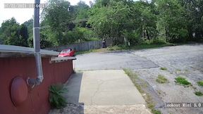view at 100 feet from a 2.8mm 95 degree FOV lens 2MP security camera