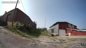 view of a person at 100 feet from a 180 degree FOV lens 5MP security camera