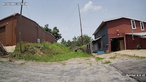 view at 75 feet from a 4mm 4MP lens security camera