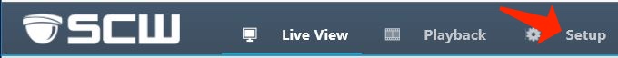setup button