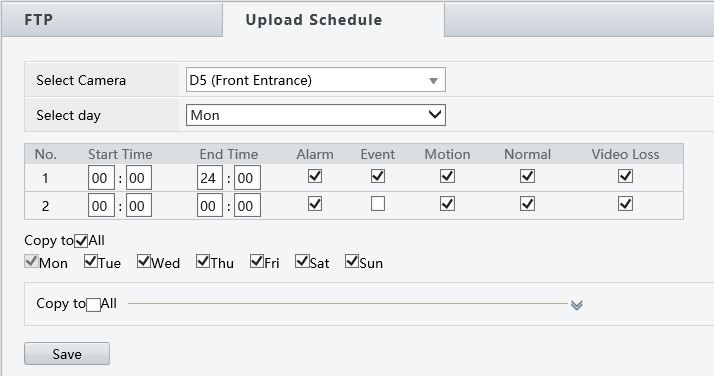 upload schedule