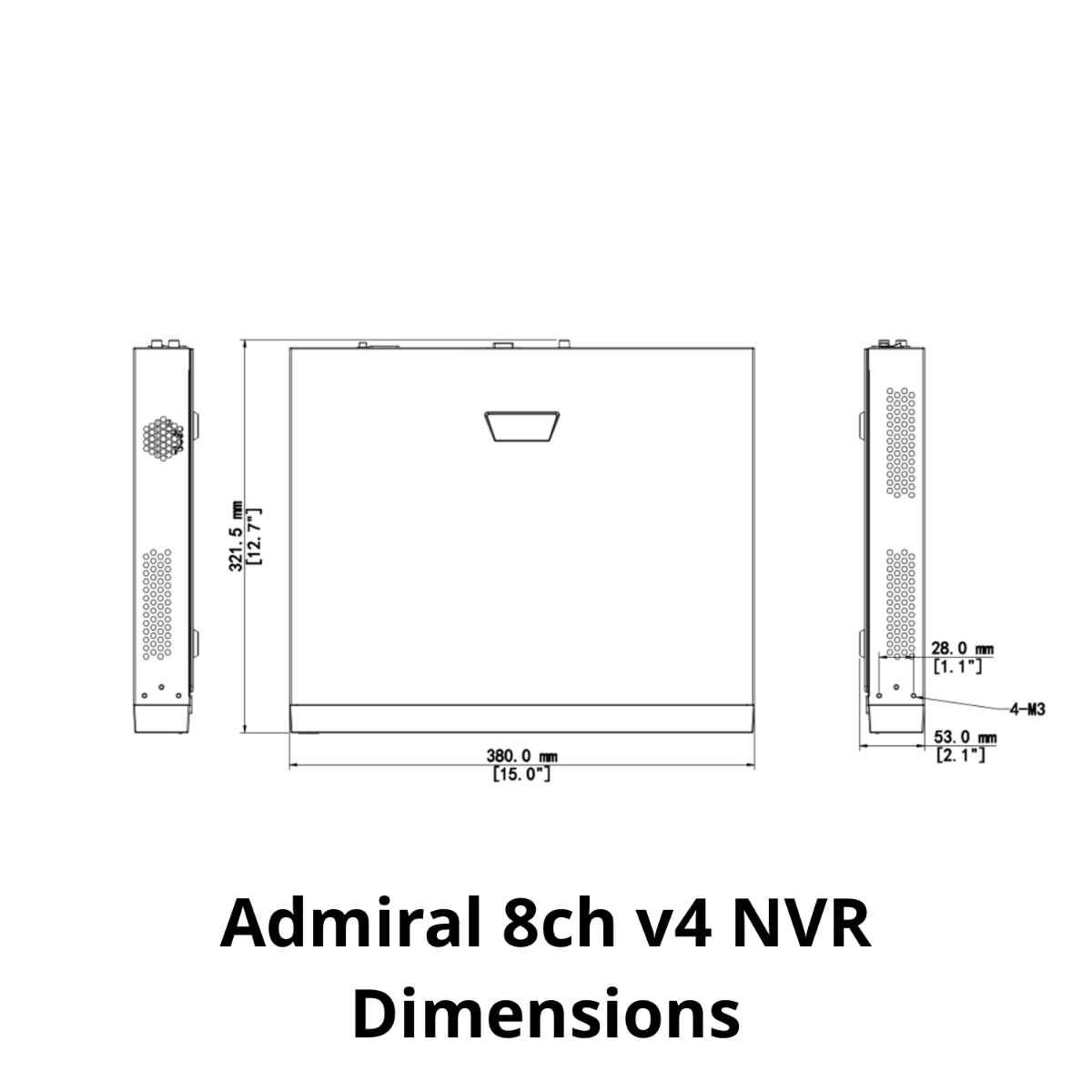 The Admiral 8 Channel 4K NVR v4 - ADM8P8-V4M