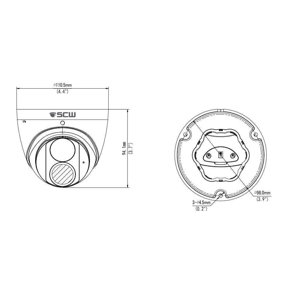 DISCONTINUED - The Deputy 8.0 v3 - 26DF8M-V3 - 4K (8MP) Fixed Wide Angle Lens Turret Dome Camera