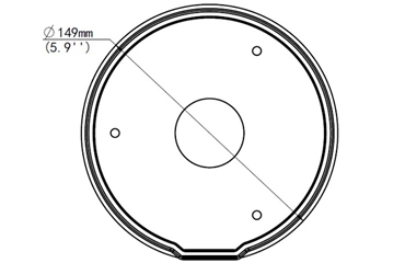Electrical Box Mount for The Radius 12.0, Bastion 4.0 PTZ, and The Judge - EBM26P
