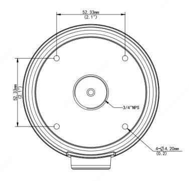 Round Electrical Box Mount for The Paladin 8.0, The Warrior 8.0v1, The Warrior 4.0 v3 and v5, The Warrior 8.0v3 - EMB26BFR
