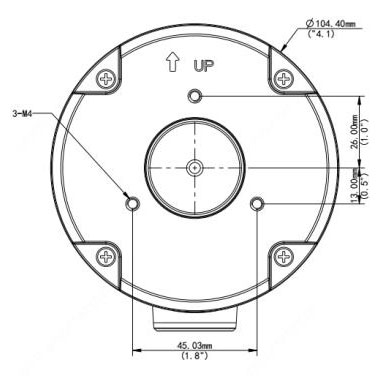 Round Electrical Box Mount for The Paladin 8.0, The Warrior 8.0v1, The Warrior 4.0 v3 and v5, The Warrior 8.0v3 - EMB26BFR