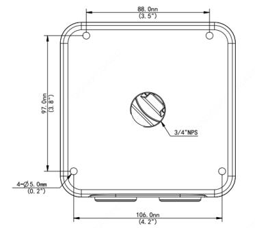 Electrical Box Mount for The Viking, The Knight, The Archer v1, The Gladiator, The Sharpshooter, Commander or The Lookout Mini, - EMB26BV