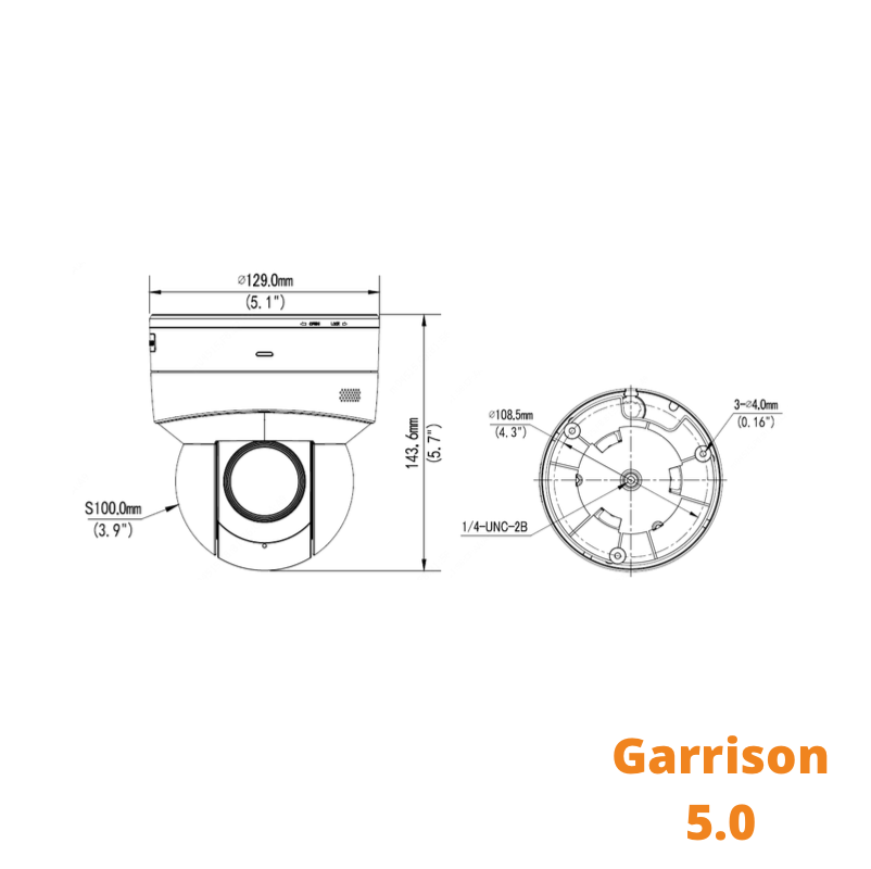 The Garrison 5.0 - Mini Indoor Wifi PTZ with 4x zoom