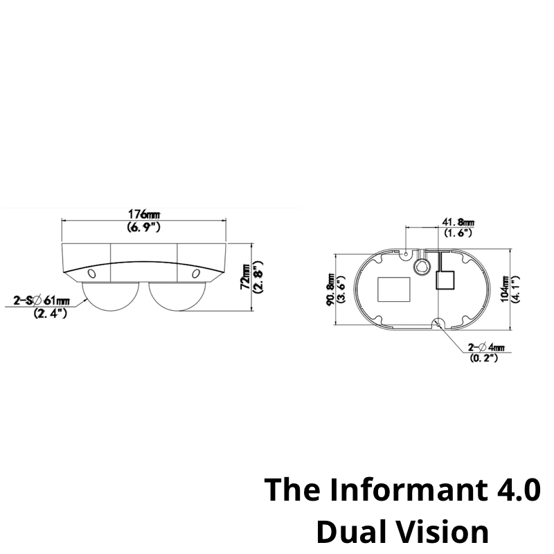 The Informant 4.0 Dual Vision - 4MP Dual Dome Camera