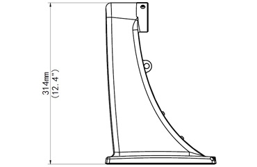 Long Wall Mount for Lookout, Laser, Watchkeeper, Spotlight, Scope, Beacon - LWM26ZV