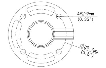 Ceiling Mount with 200mm Pendant for The Lookout, Laser, Spotlight, Watchkeeper, Scope, Beacon, Observer MS - PM26ZV-200