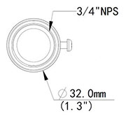 200mm Pendant Extension for Deputy, Detective, Sheriff, Informant, Radius, Judge, Scout - PM26DF-200