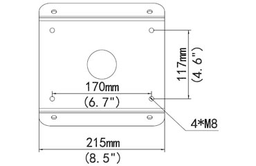 Corner Mount Bracket for Lookout, Laser, Watchkeeper, Spotlight, Scope, Beacon - CMB26ZV