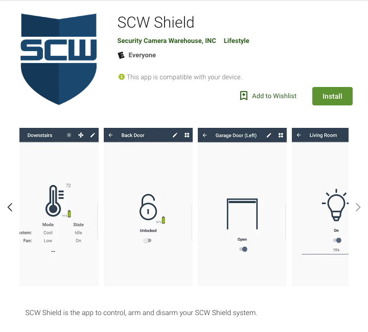 SCW Shield Alarm Hub and Pin Pad Bundles