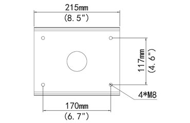 Pole Mount Bracket for Lookout, Laser, Watchkeeper, Spotlight, Watchkeeper, Scope, Beacon - PMB26ZV