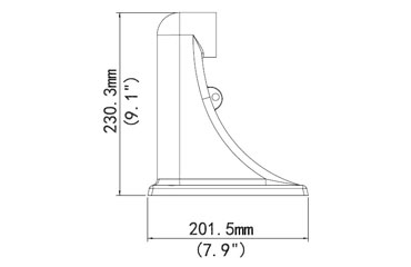 Short Wall Mount for Lookout, Laser, Watchkeeper, Spotlight, Scope - SWM26ZV