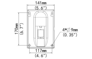 Short Wall Mount for Lookout, Laser, Watchkeeper, Spotlight, Scope - SWM26ZV