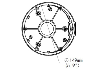 Tilted Ceiling Electrical Box Mount for The Radius 12.0 and The Judge - TMB26P