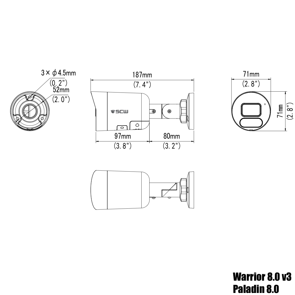 DISCONTINUED - The Paladin 8.0 - 26BF8M-L-A - 8MP (4x1080P)