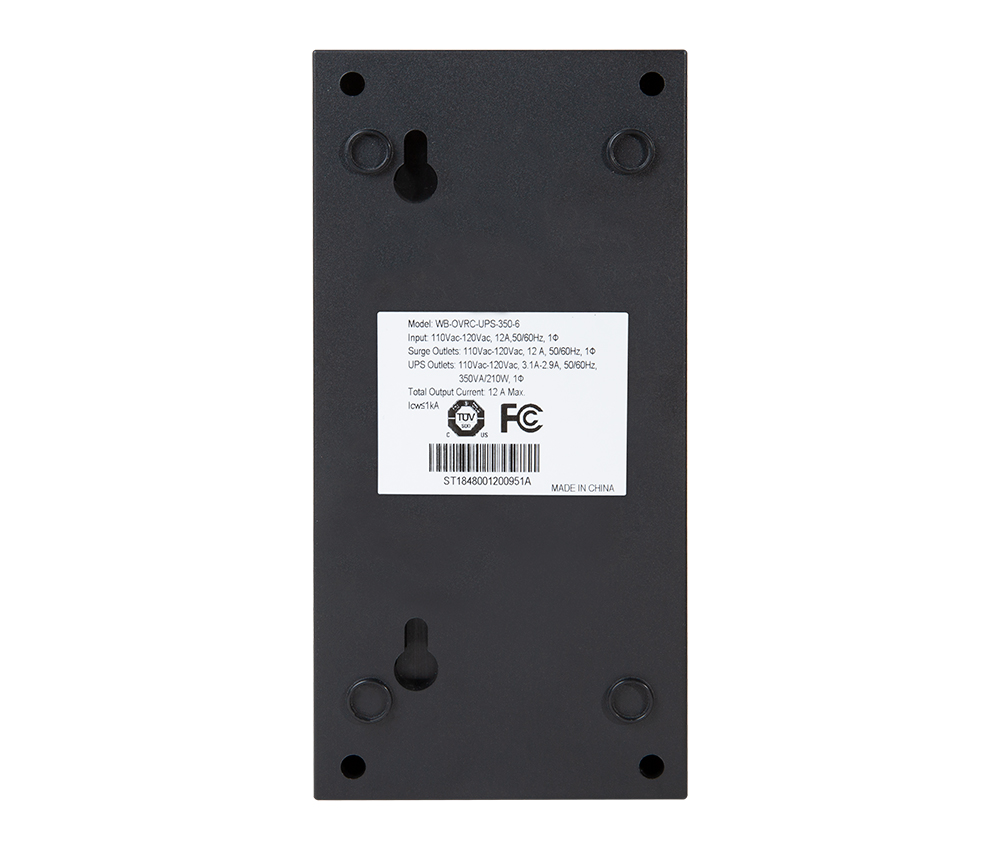 WattBox® Standby UPS & Battery Pack (Compact) | 6 Outlets, 350VA / 210W