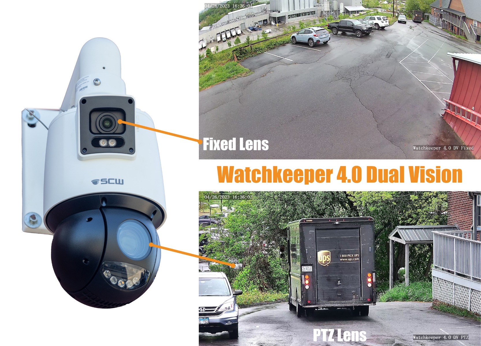The Watchkeeper Dual Vision 4.0 PTZ + Fixed Lens Camera