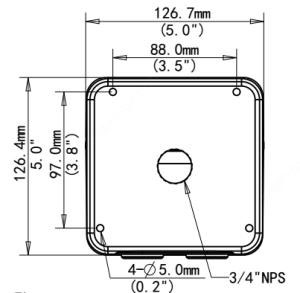 Wall Mount Bracket for The Deputy v2-5, The Sheriff, The Scout and The Informant - WMB26DF