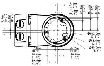 Wall Mount Bracket for The Deputy v2-5, The Sheriff, The Scout and The Informant - WMB26DF